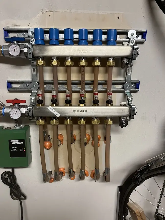 Plumber performing Gas Line Installation at a residential property in Pottsville